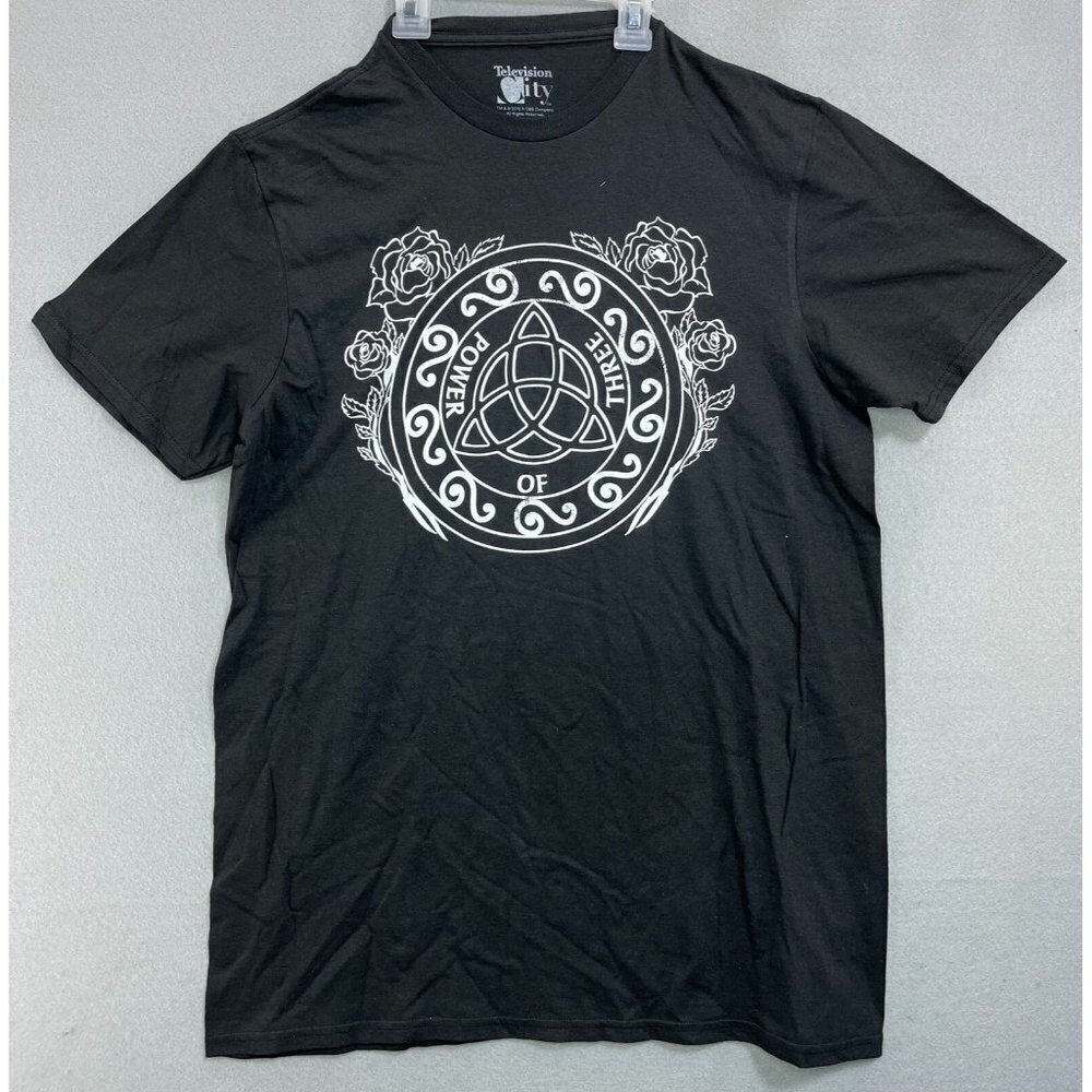 Power Of Three T-Shirt Men Women Black Medium Short Sleeve Tee, 100% Cotton